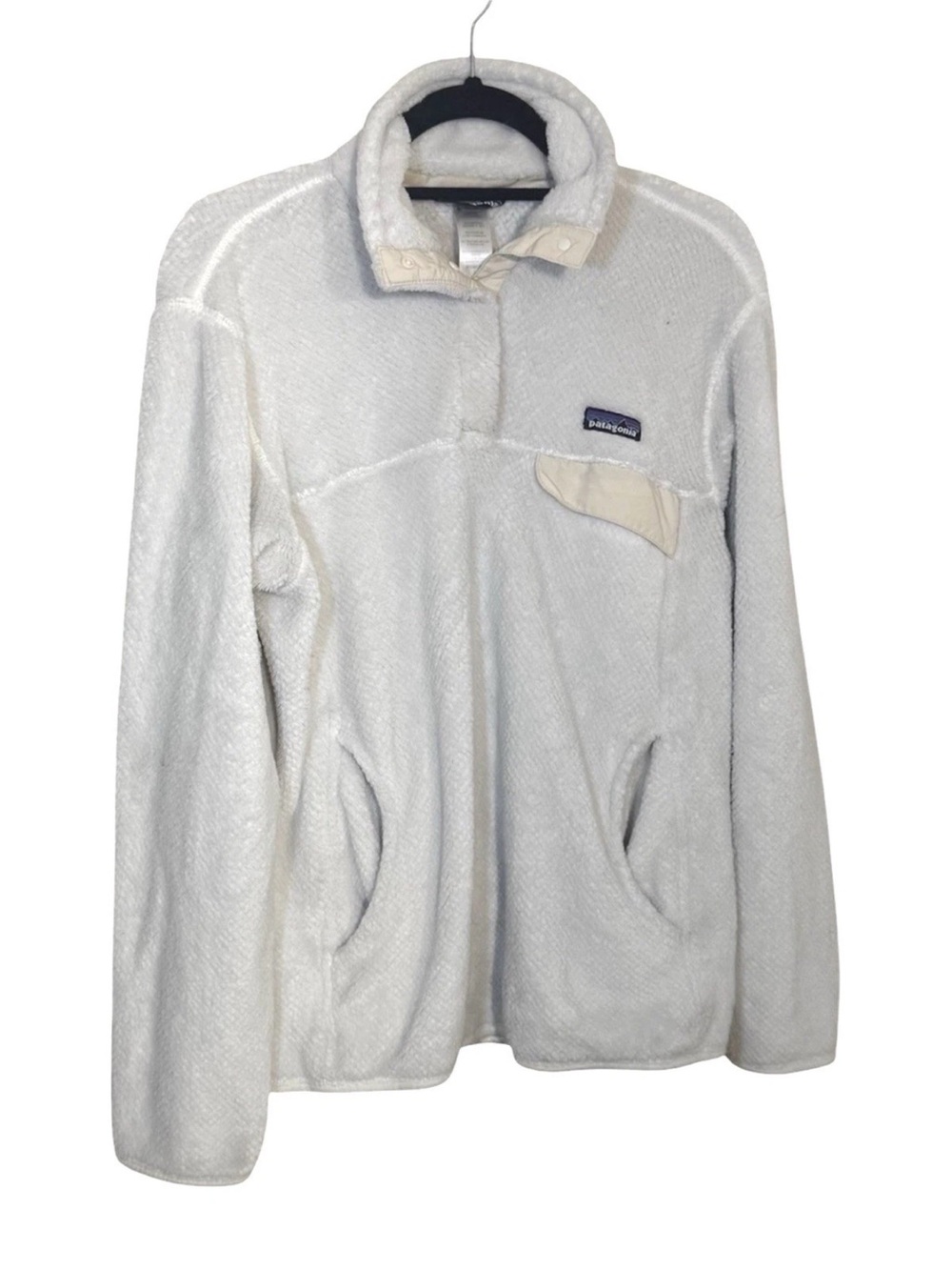 Patagonia Re-Tool Snap-T Pullover Cream Women’s Large